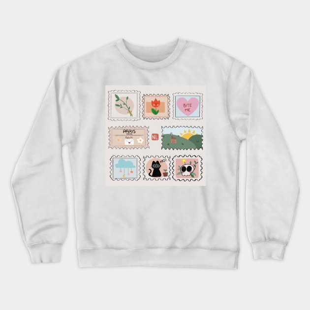 Stamps Crewneck Sweatshirt by Nasus